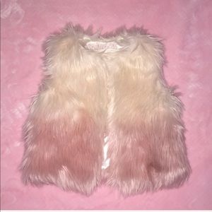 OshKosh Pink Faux Fur Vest